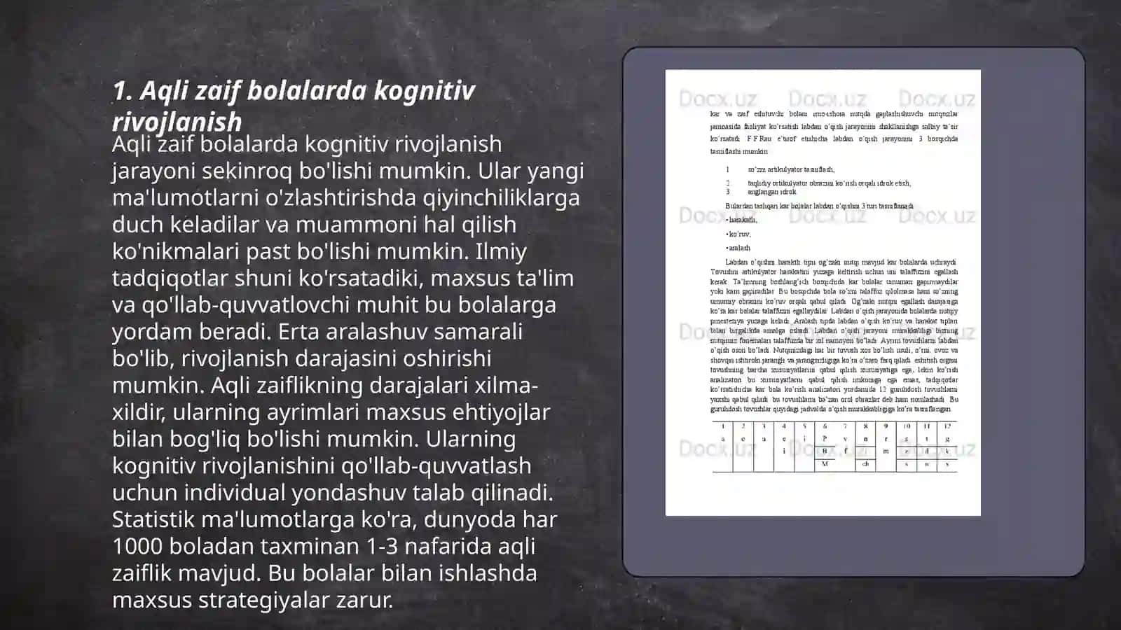 Aqli zaif bolalarning pedagogik psixologik diagnostikasi 3