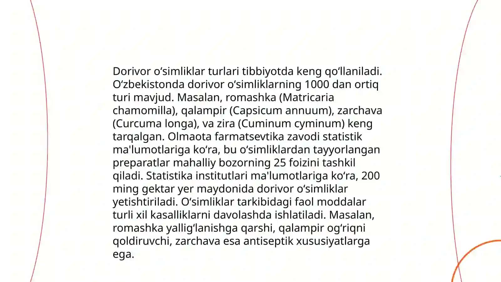 Dorivor oʻsimliklar 3