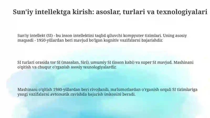 Sun'iy intellekt 3