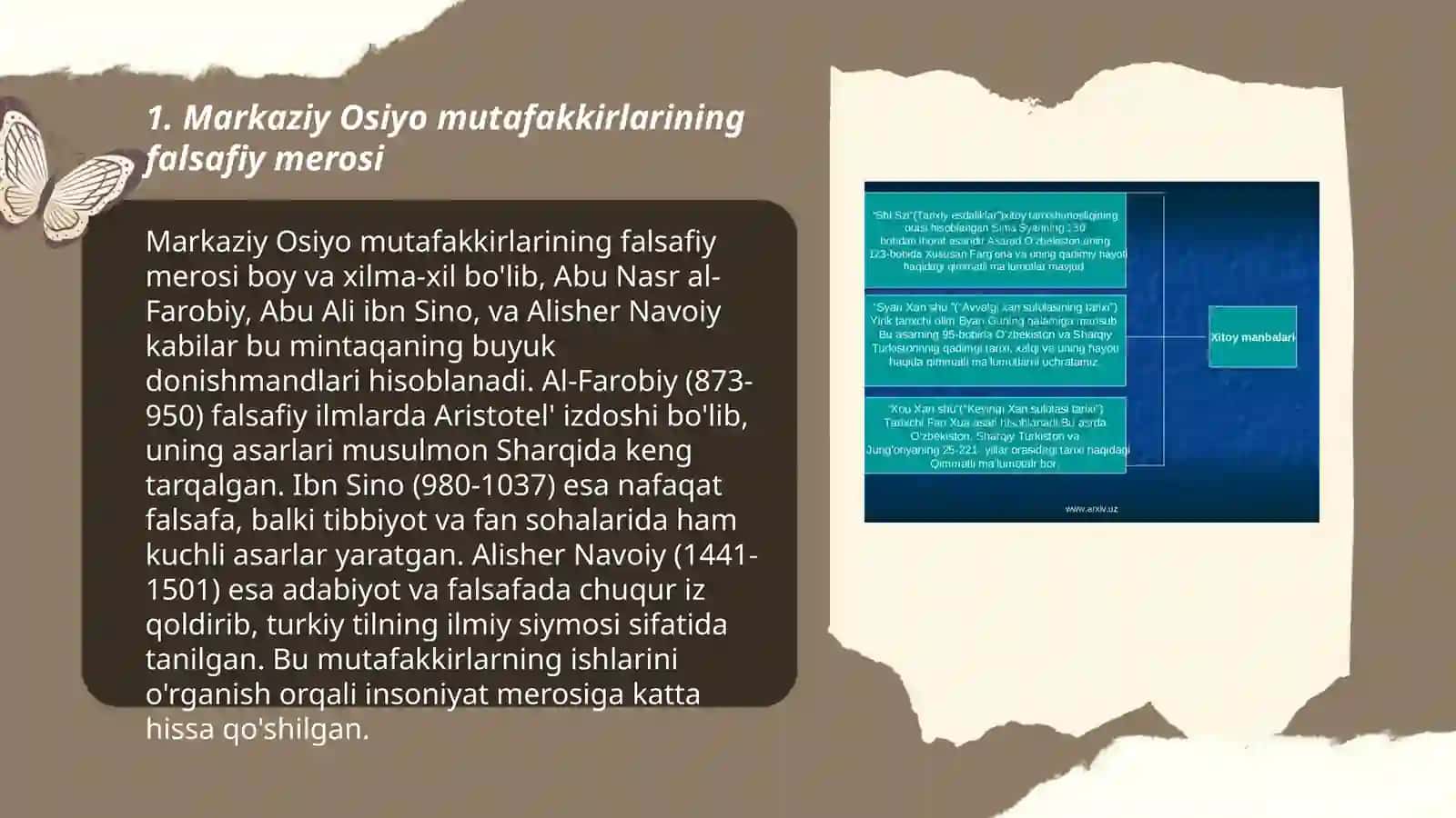 Markaziy Osiyo mutafakkirlarining jahon ilm fanga qoʻshgan hissalari 3