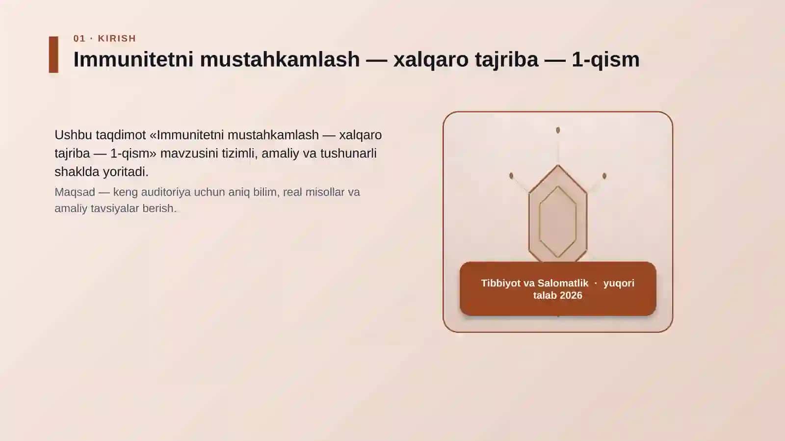 Immunitetni mustahkamlash — xalqaro tajriba — 1-qism 3