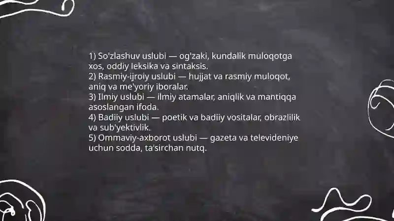 Nutq uslublari 3
