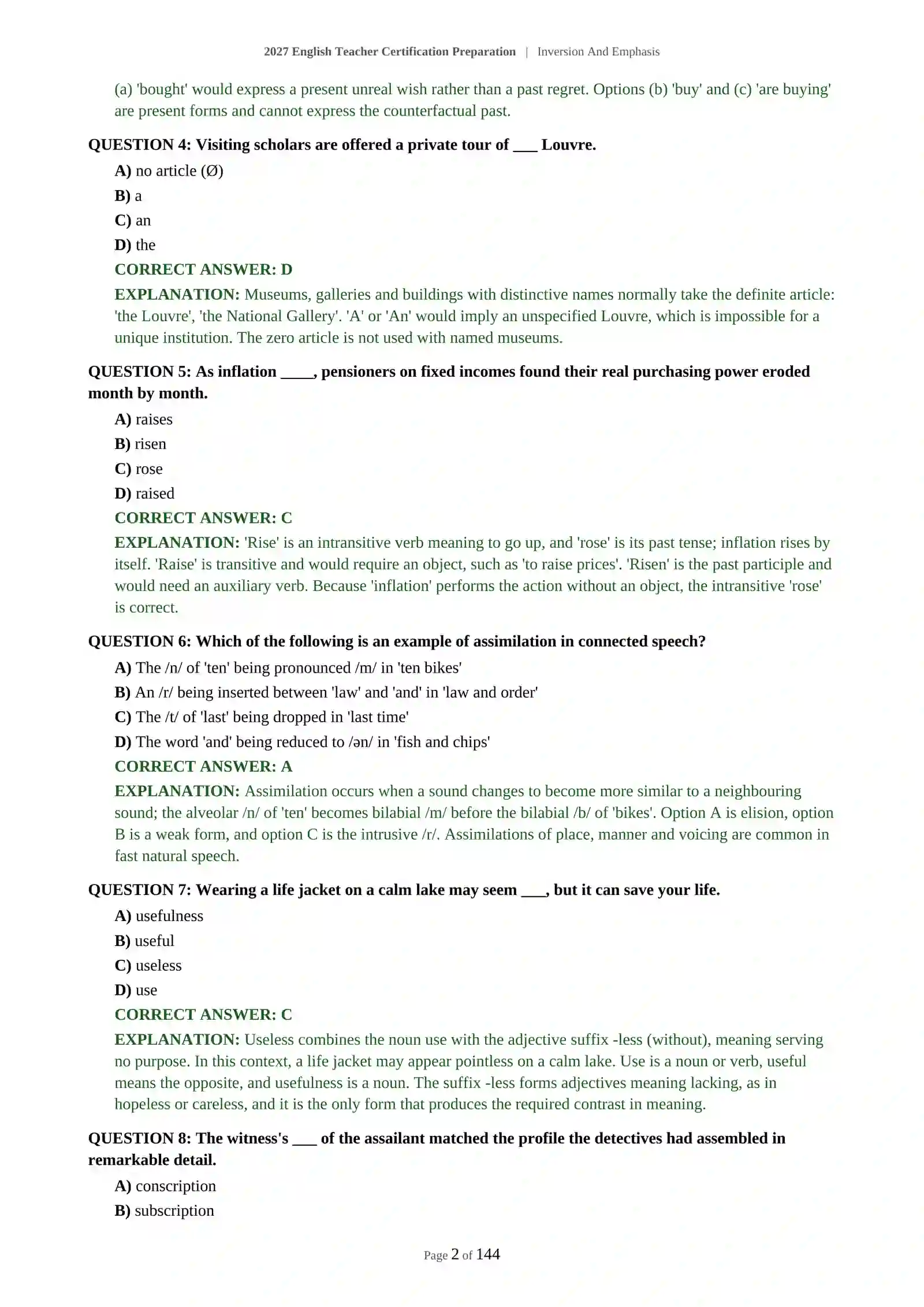 Inversion And Emphasis 3