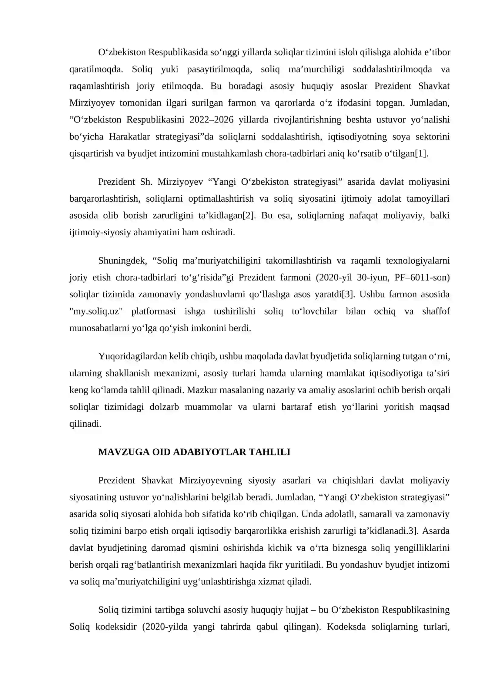Soliqlarning o’rni davlat byudjetida 3