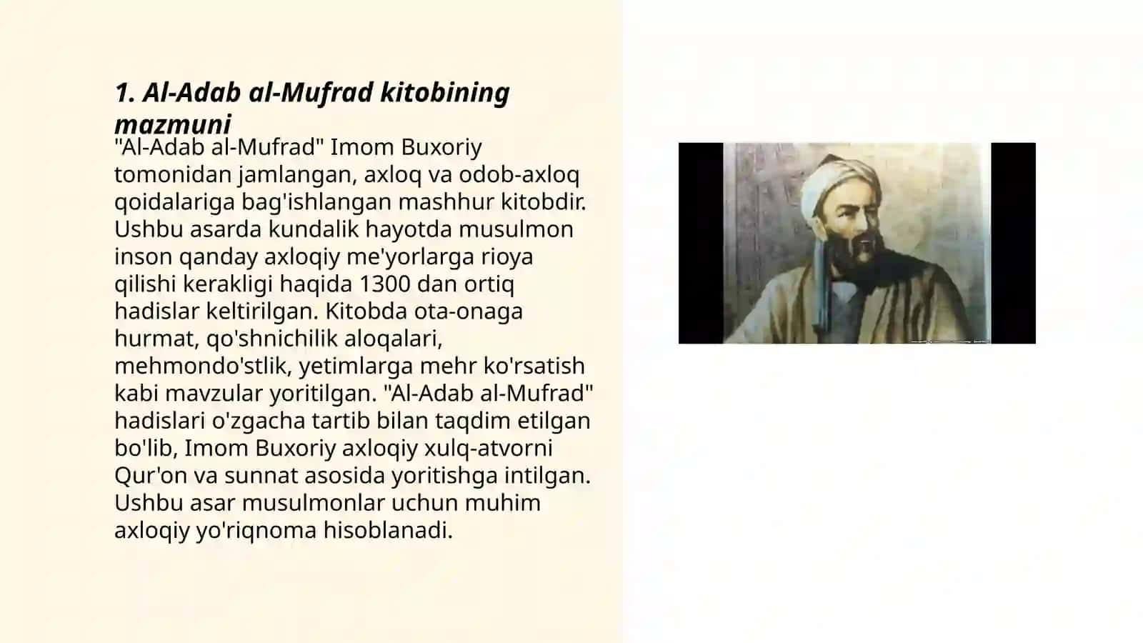 Al-Adab al-Mufrad kitobi 3