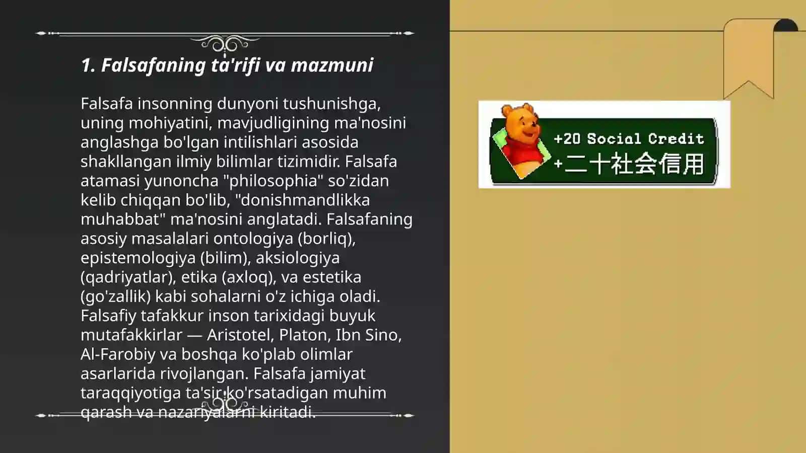Falsafaning mohiyati va jamiyat taraqqiyotidagi o‘rn 3