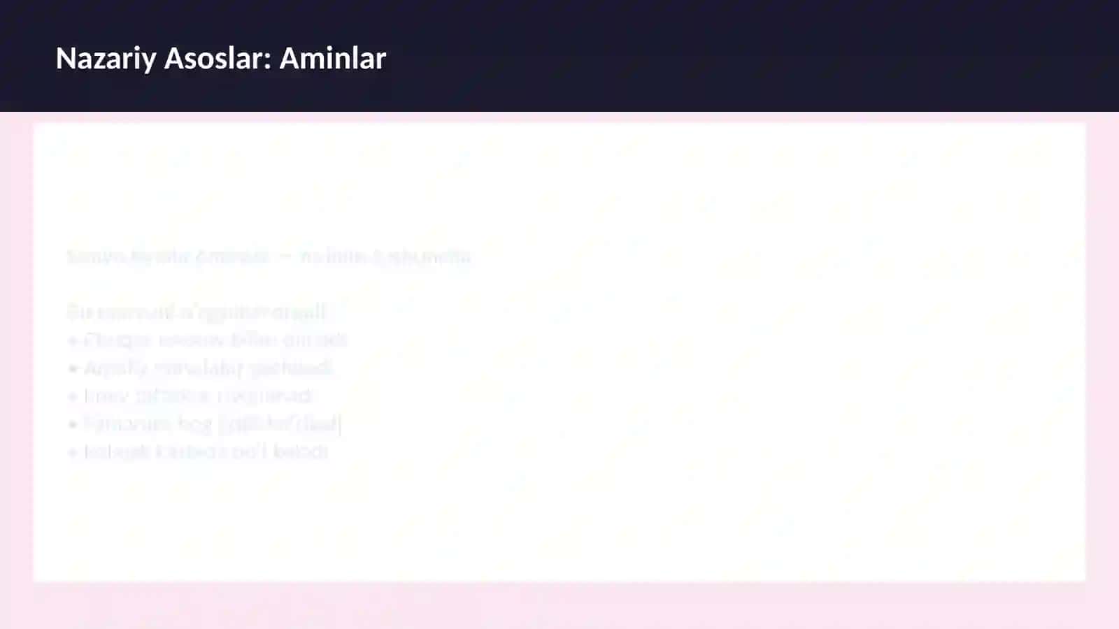 Aminlar 3