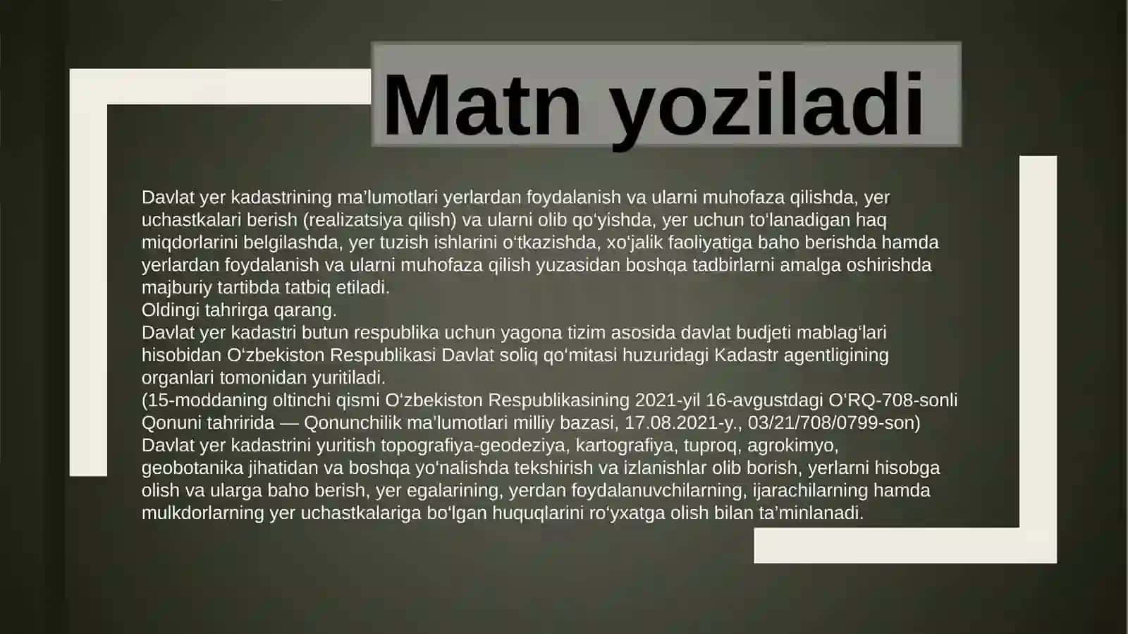 YER KODEKSI 3
