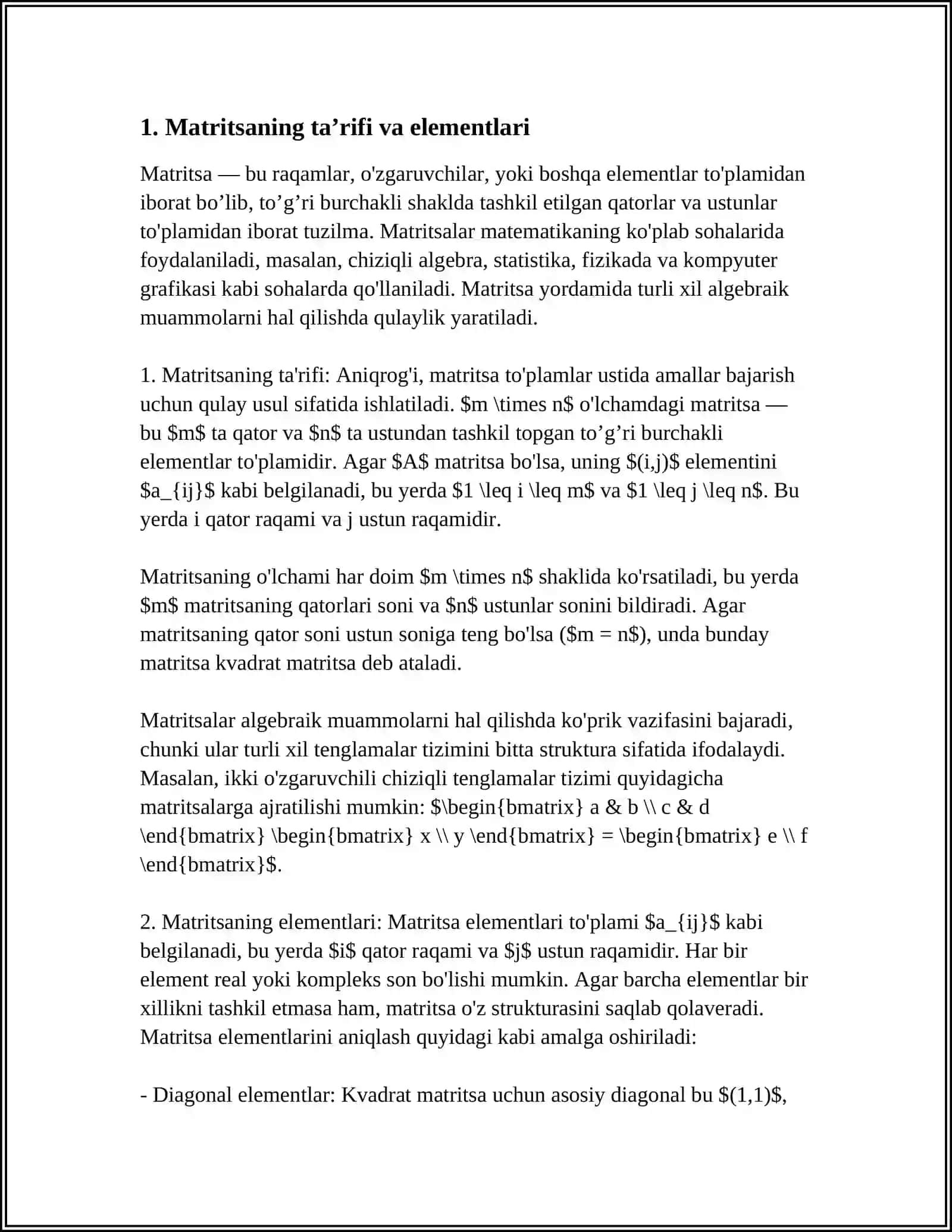 MATRITSA 3