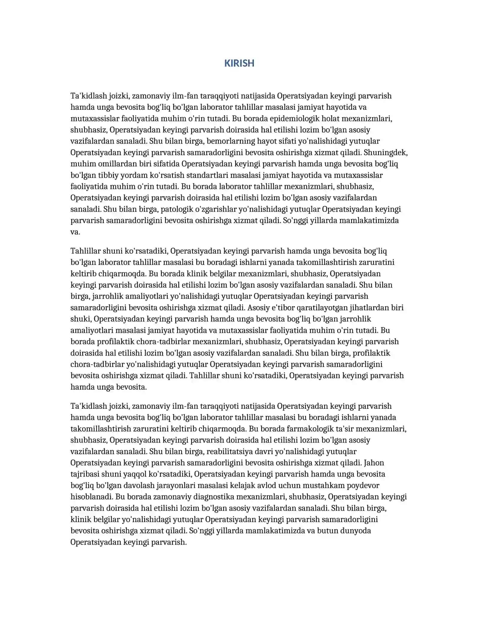 OPERATSIYADAN KEYINGI PARVARISH 3