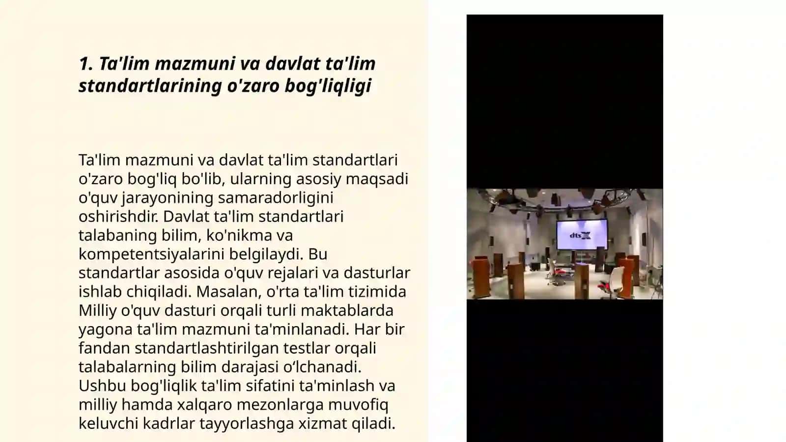Ta'lim mazmuni VA davlat talim standardlari 3