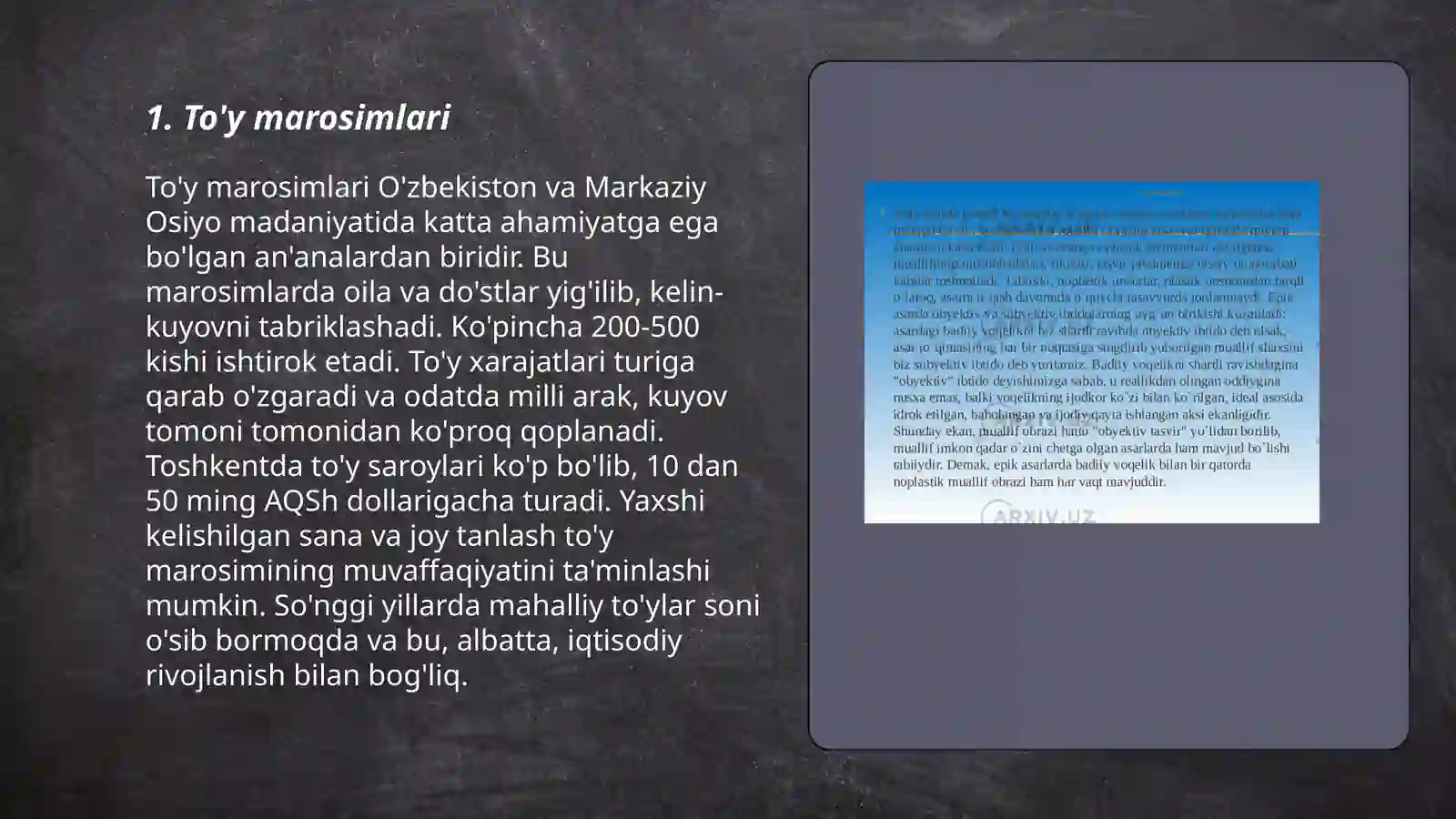 To'y marosimlari 3