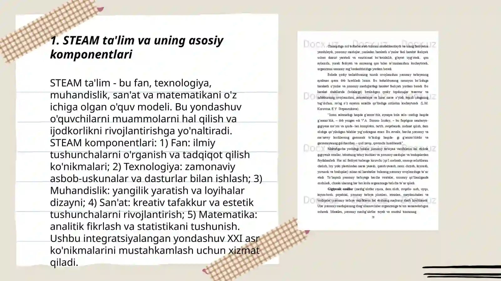 STEAM ta'lim texnologiyasining mazmuni va mohiyati 3
