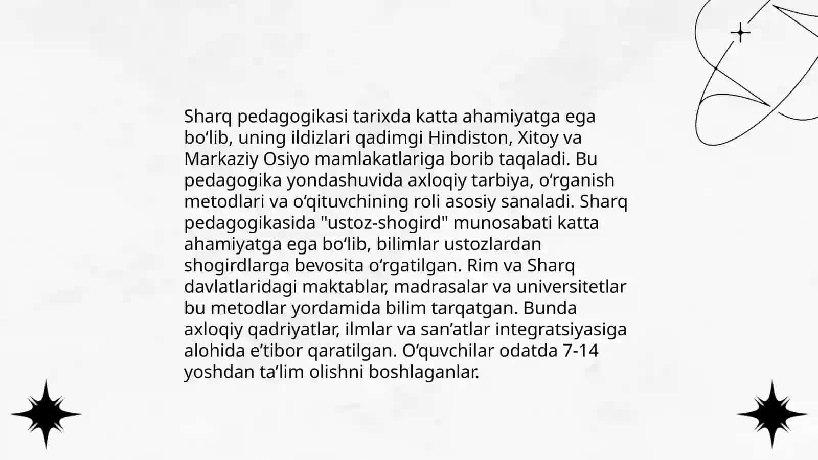 Sharq pedagogikasini o'qitishda ta'limiy-axloqiy qarashlar 3