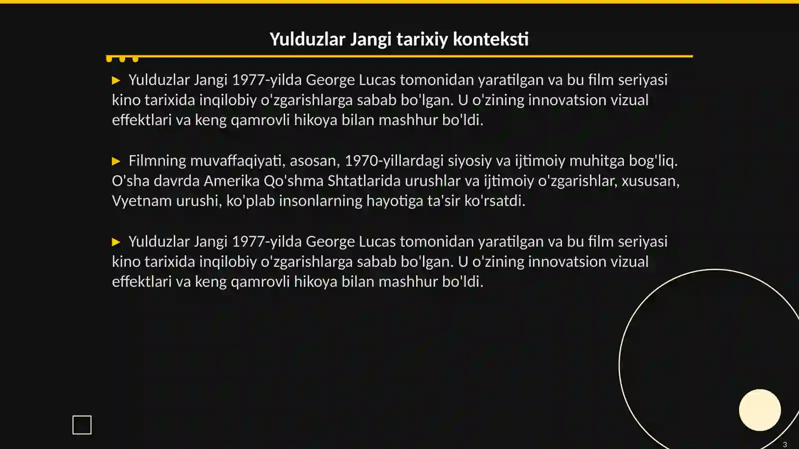 Yulduzlar Jangi 3