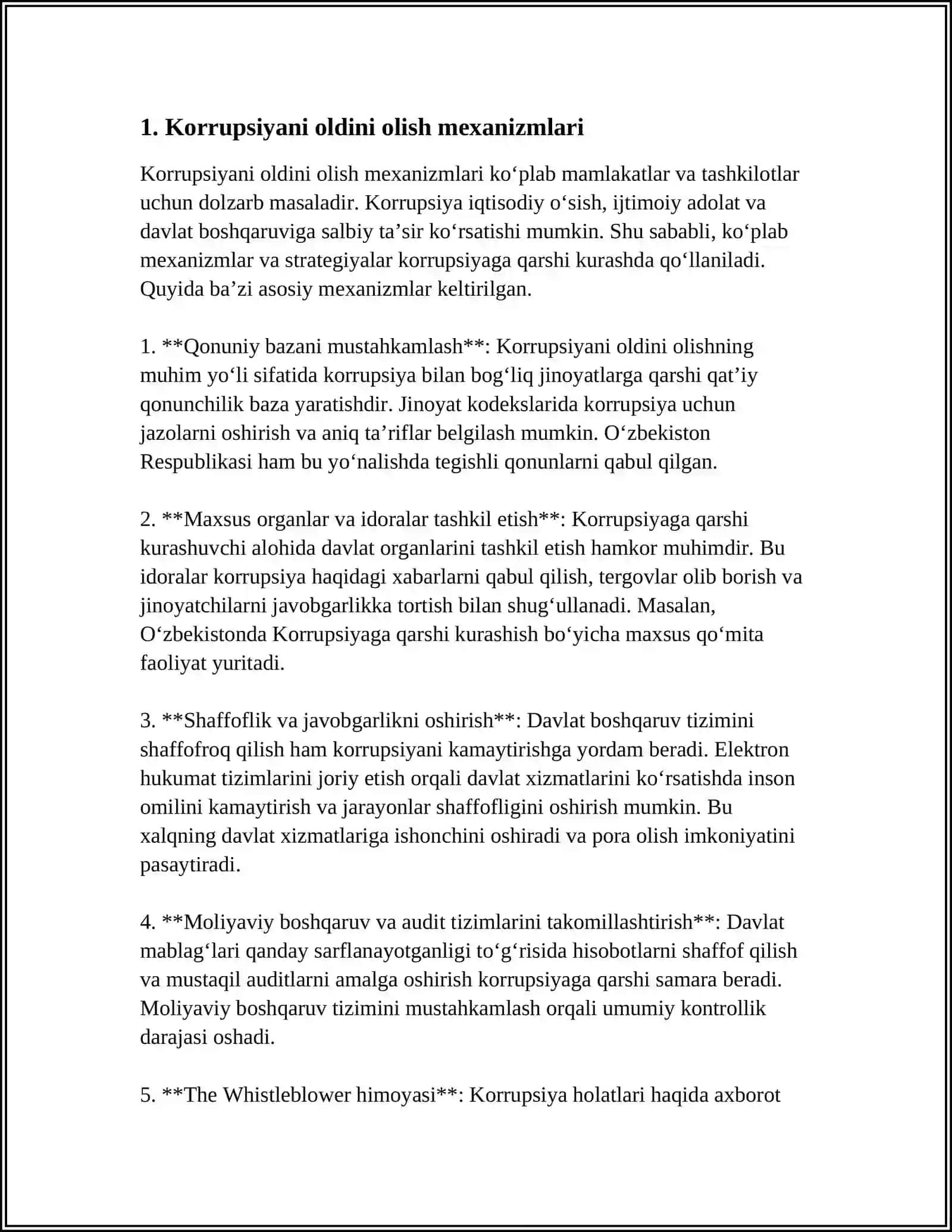 KORRUPSIYAGA QARSHI KURAK SIYOSATI 3