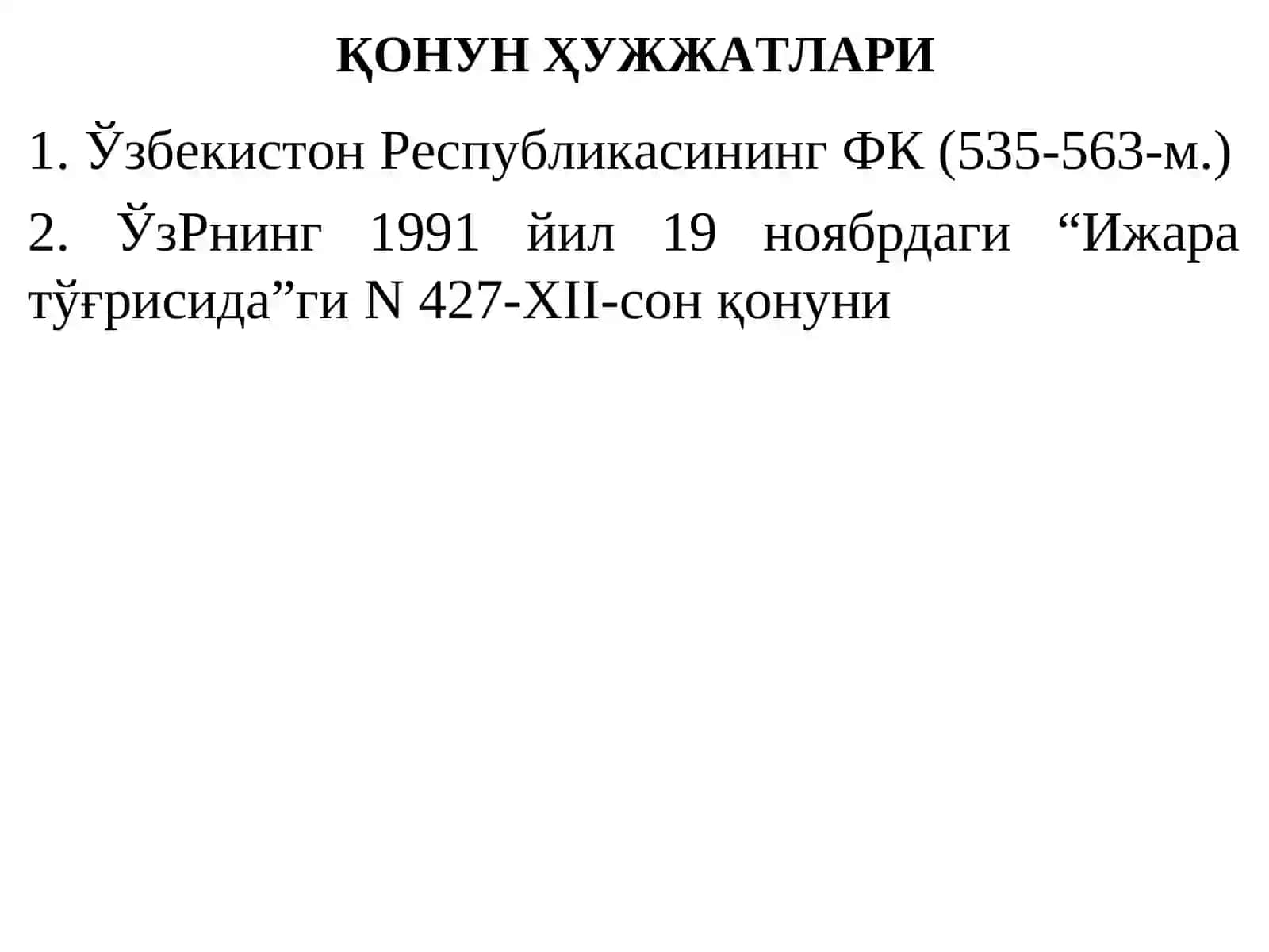 Мулк ижараси 3