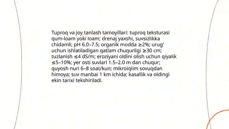 Tariq yetishtirish texnalogiyasi 3