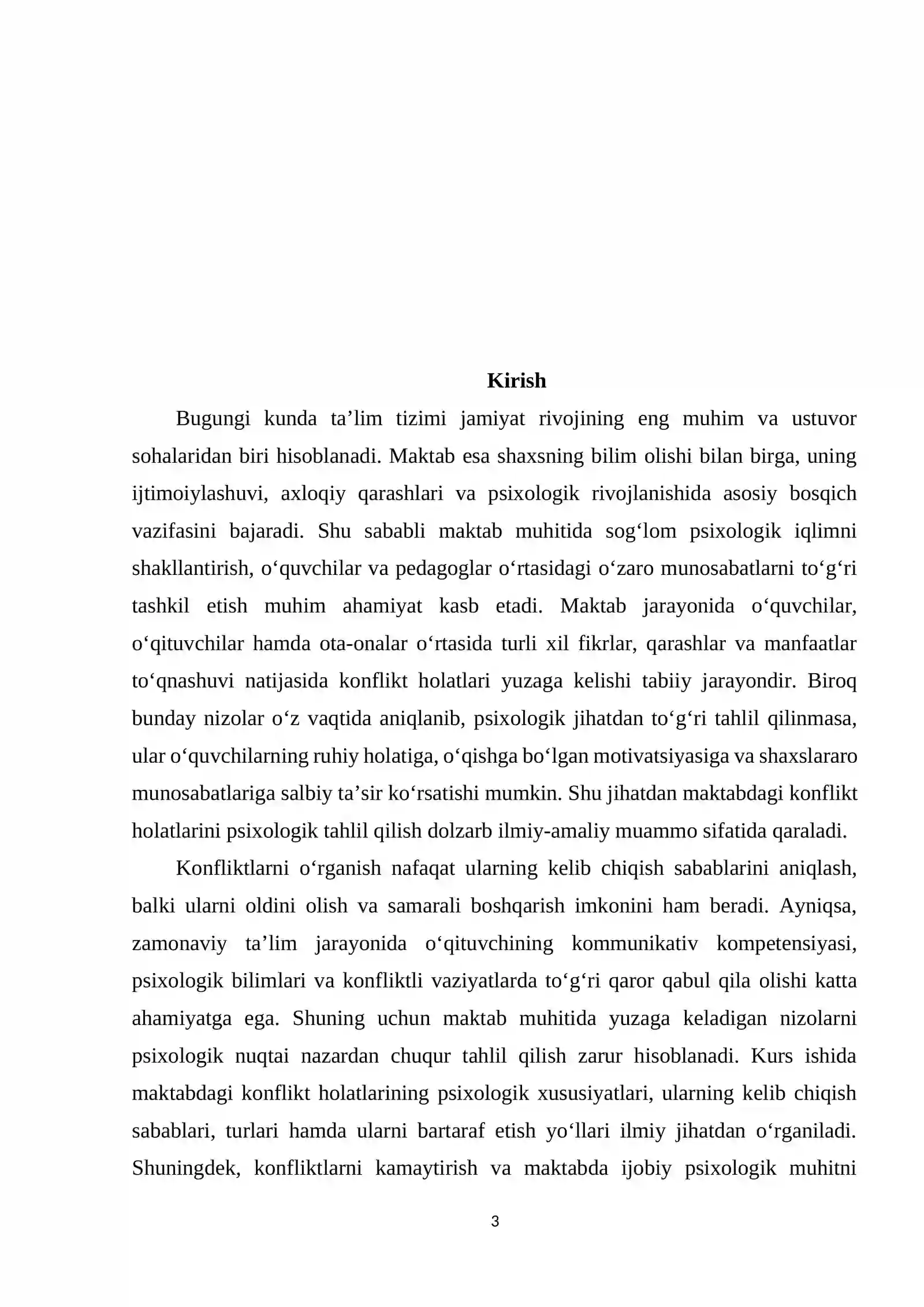 Maktabdagi konflikt holatlarini psixologik tahlil qilish 3