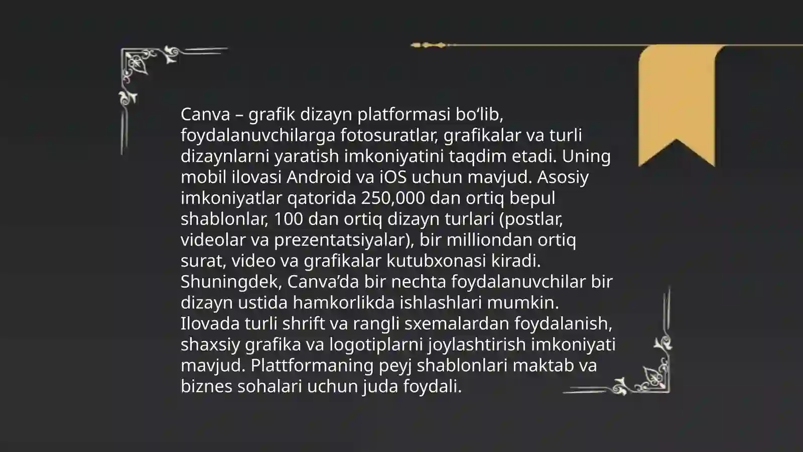 Canva ilovasi haqida 3