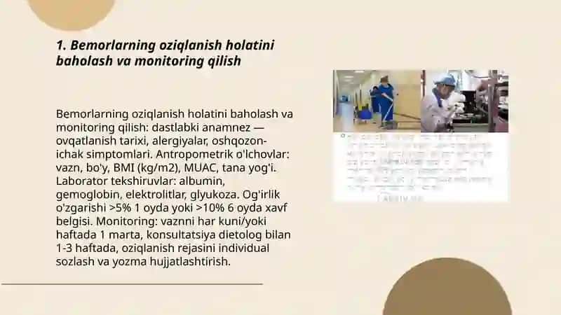Bemorlarning ovqatlanishini tashkil qilish va gigiyena nazorati 3