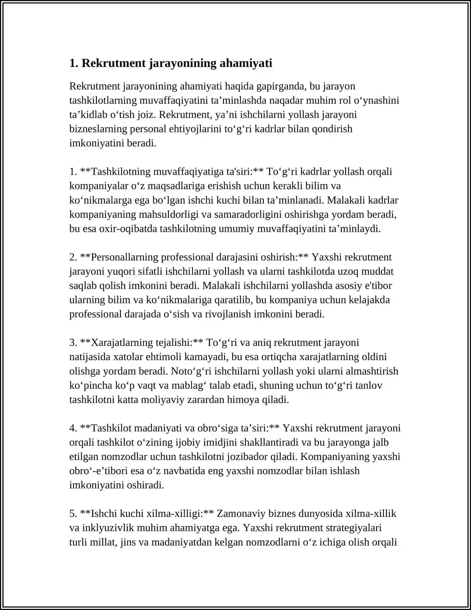 REKRUTMENT FANI ASOSIY TUSHUNCHALARI VA BOSQICHLARI 3