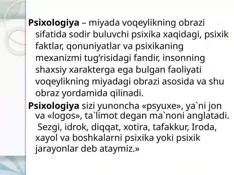 Psixologiyafanining predmeti 3
