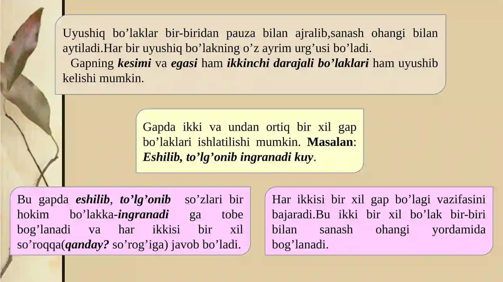 Gapning uyushiq bo’laklari haqida ma’lumot 3