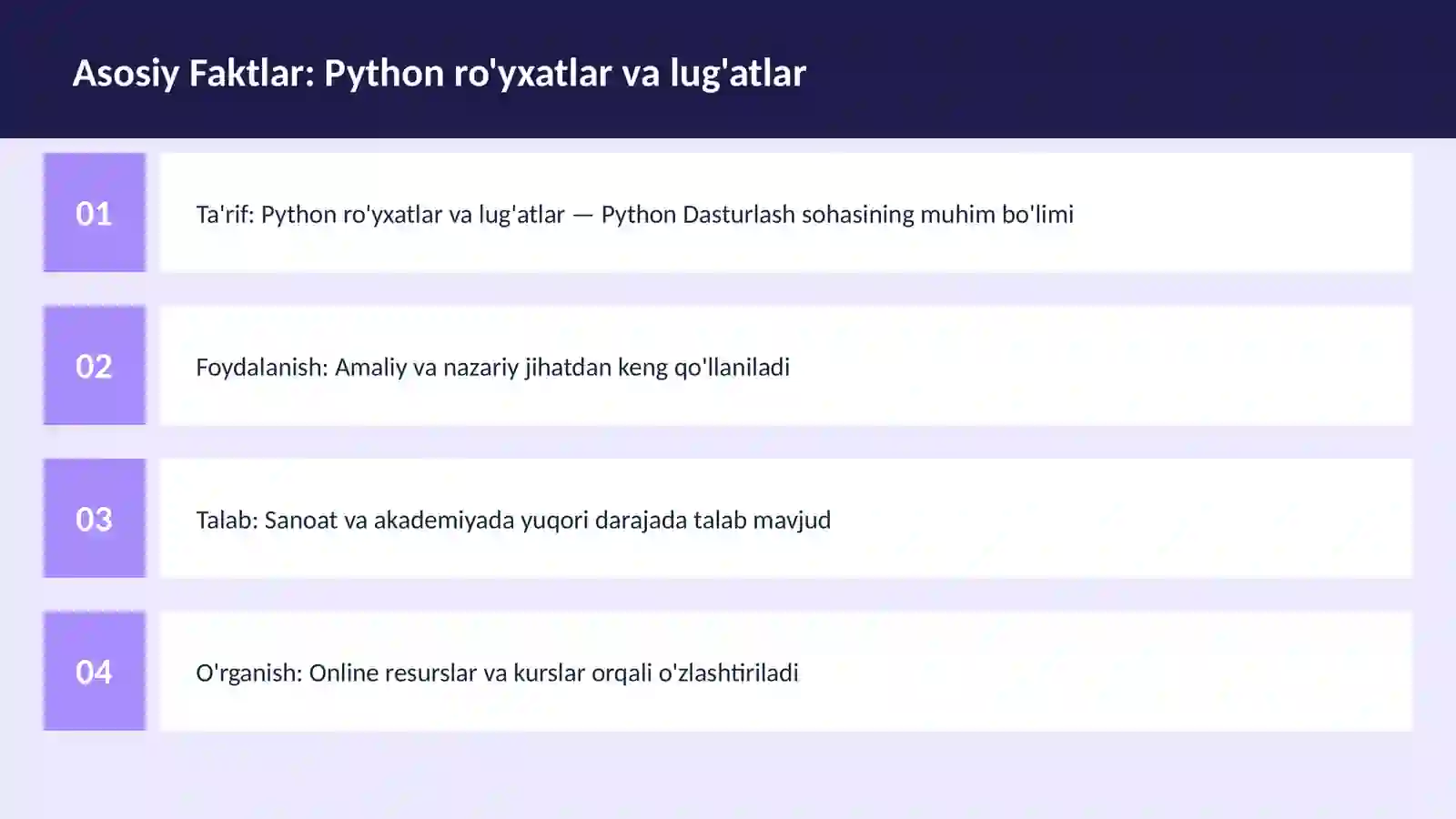 DASTURLASH | PYTHON DASTURLASH 3