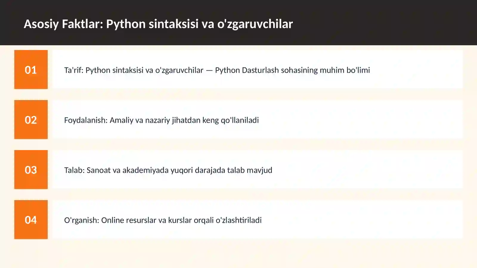 DASTURLASH | PYTHON DASTURLASH 3