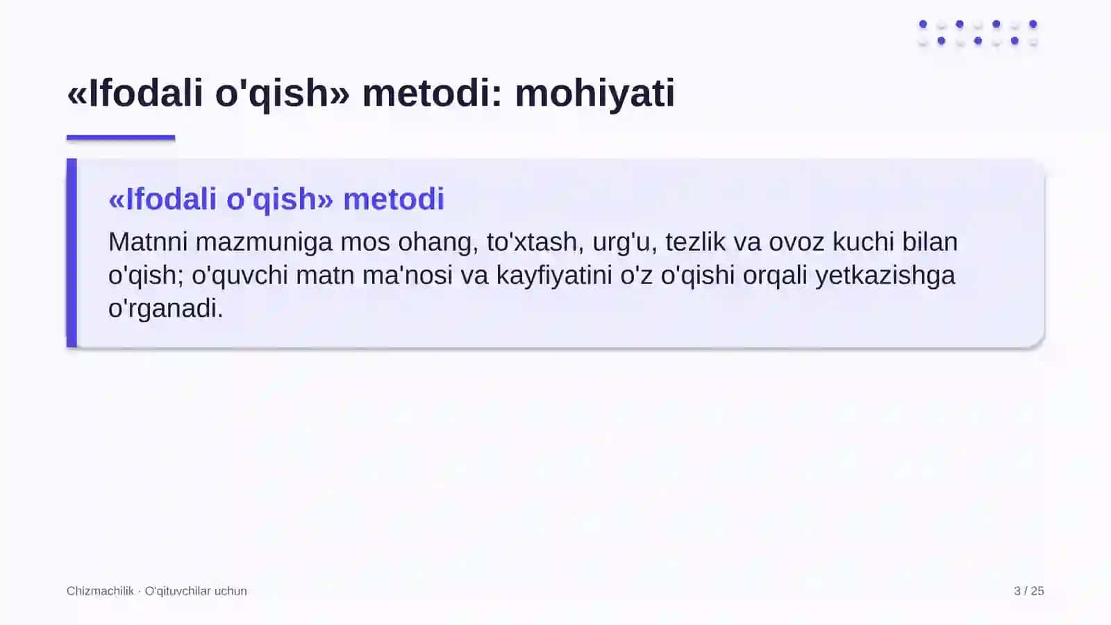chizmachilik darslarida ifodali o'qish metodidan foydalanish 5740 3
