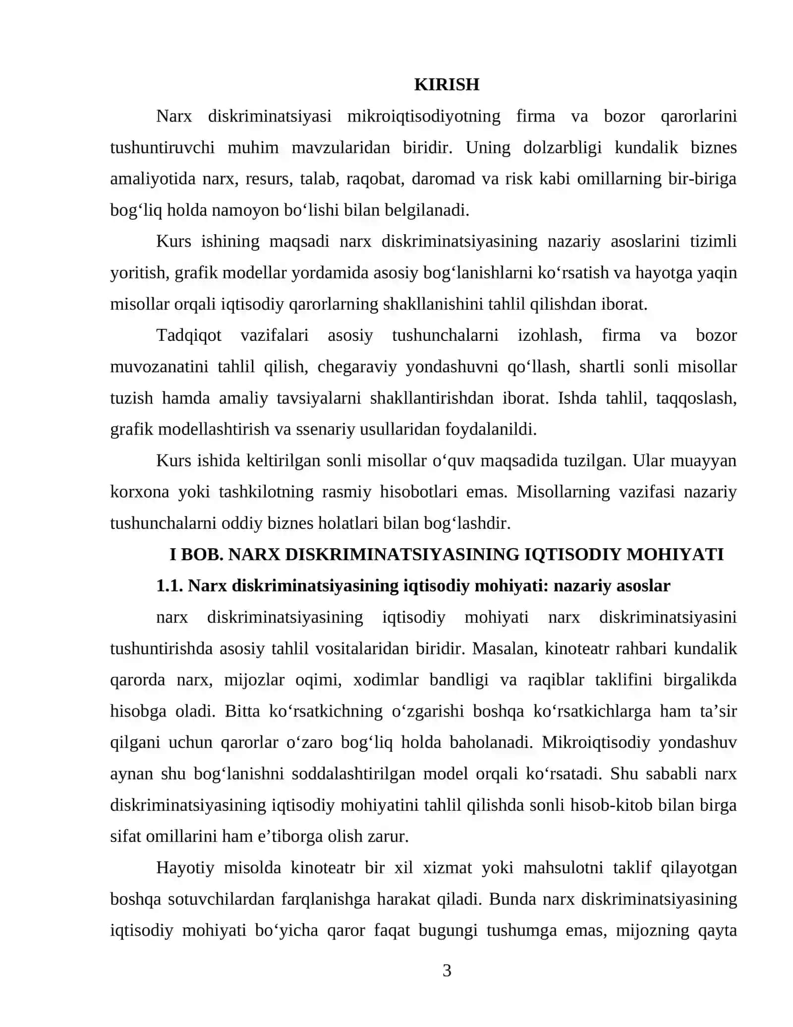 NARX DISKRIMINATSIYASI 3