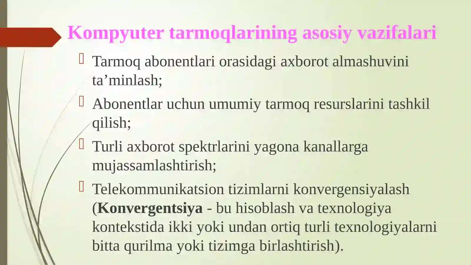 TARMOQ TEXNOLOGIYALARI 3