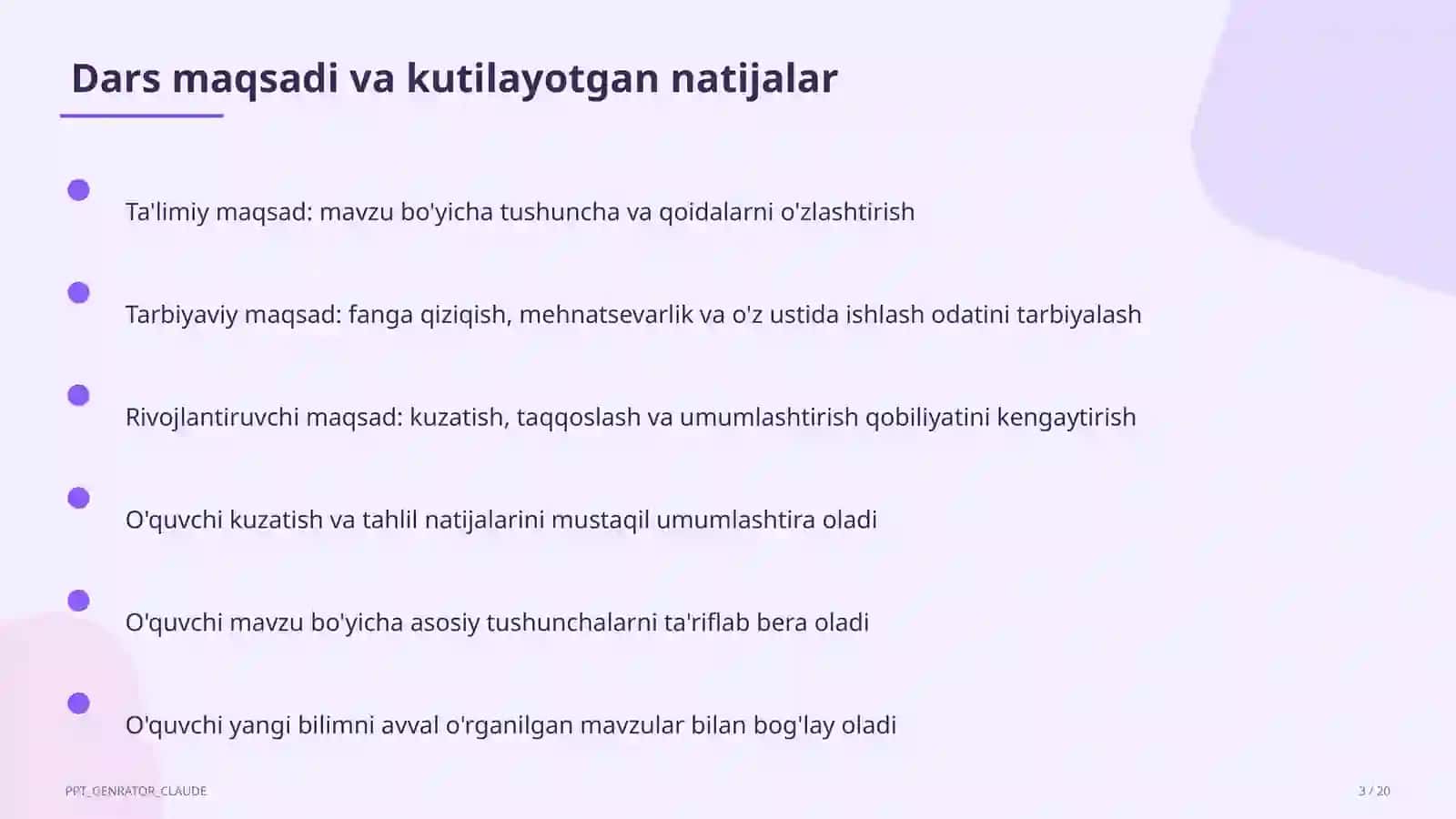 Mexanik harakat: yo'l, tezlik, vaqt (6-sinf) 3