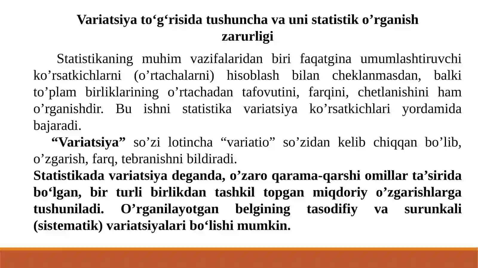 VARIATSIYA KO‘RSATKICHLARI 3
