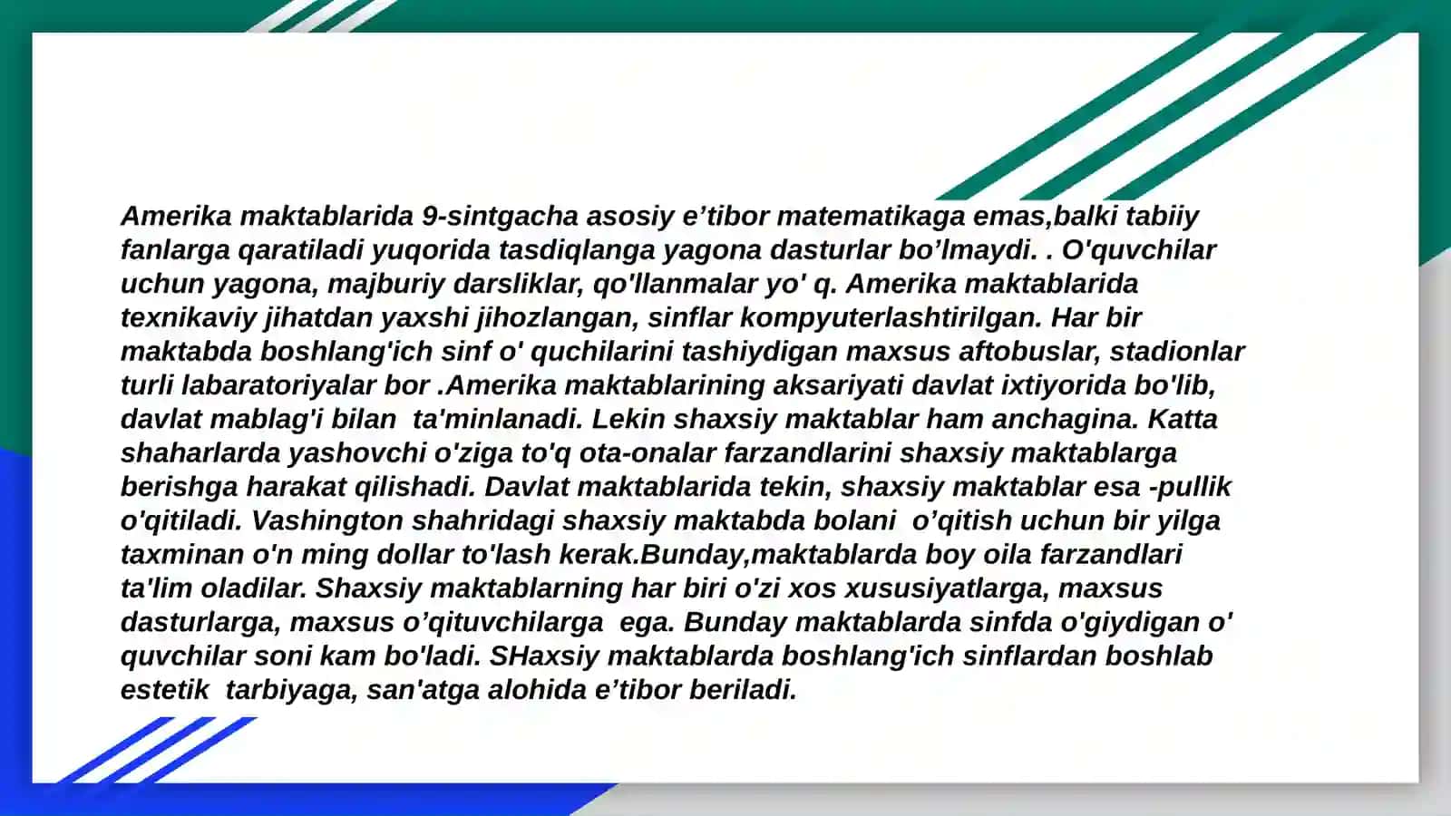 Iqtisodiy rivojlangan davlatlarda ta’lim tizimi 3