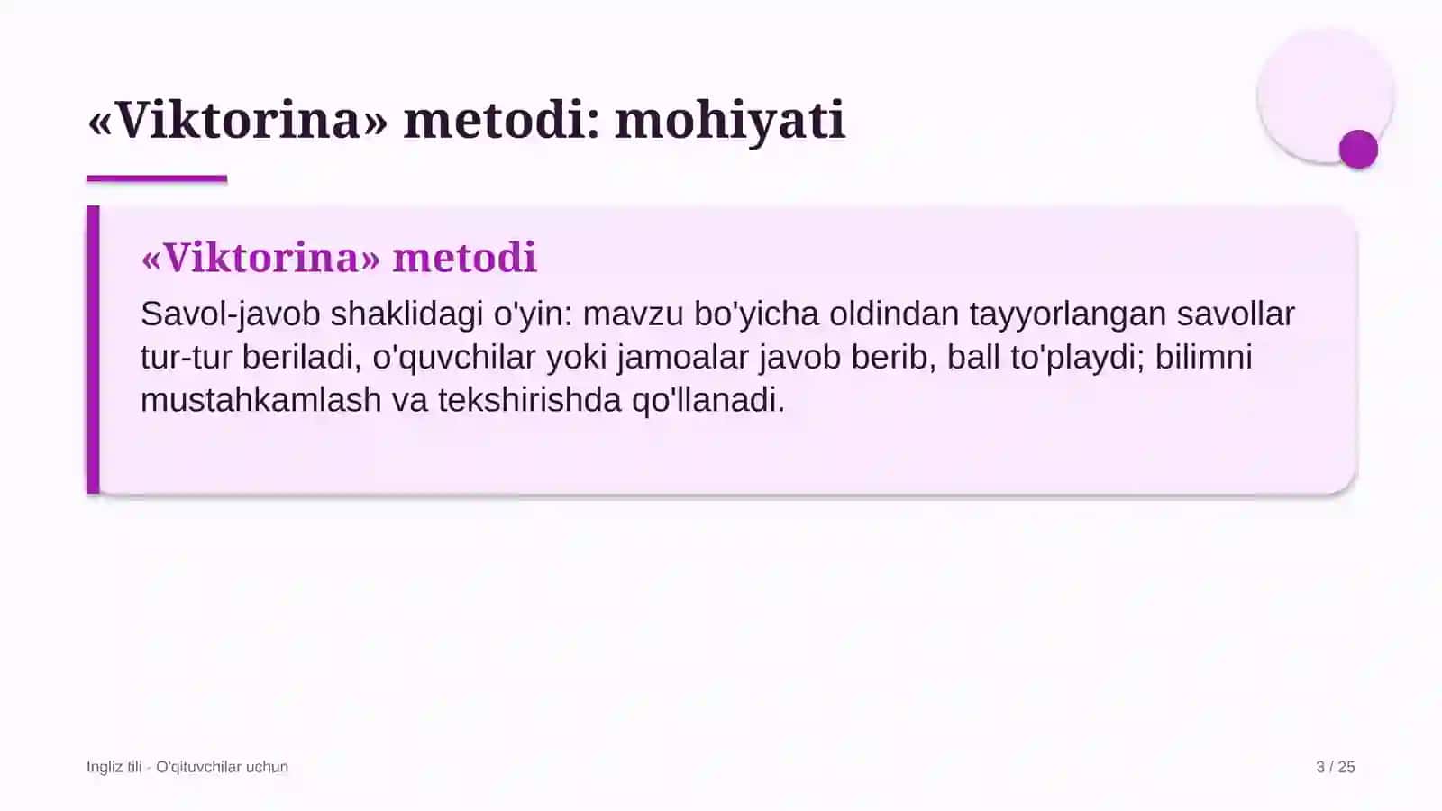 ingliz tili darslarida viktorina metodidan foydalanish 7478 3