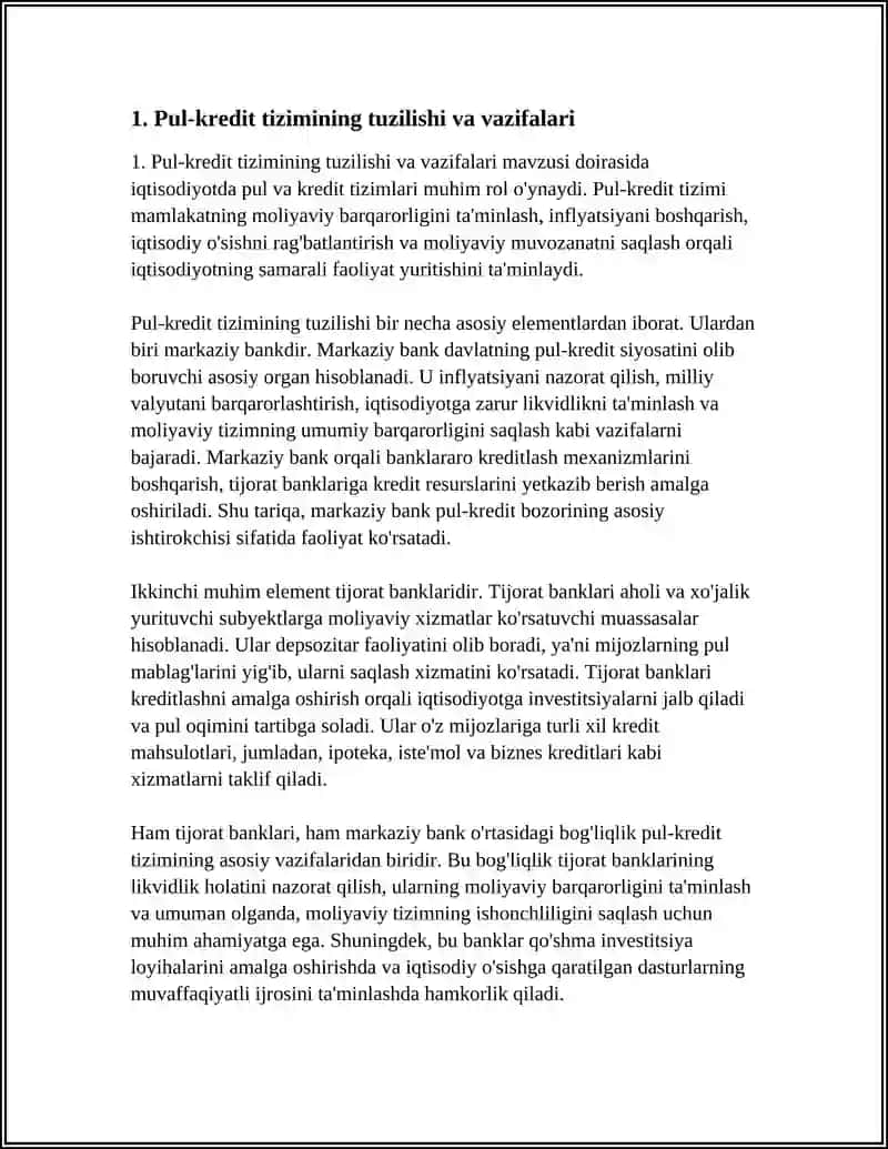 Pul-kredit tizimi va banklar 3