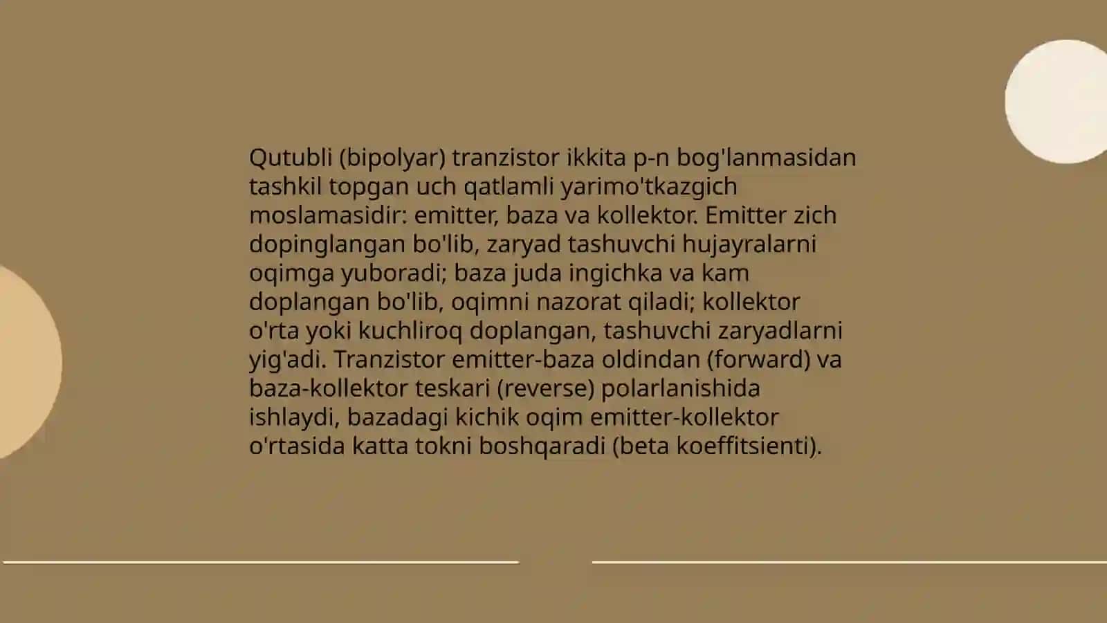 Qutubli tranzistorlar 3
