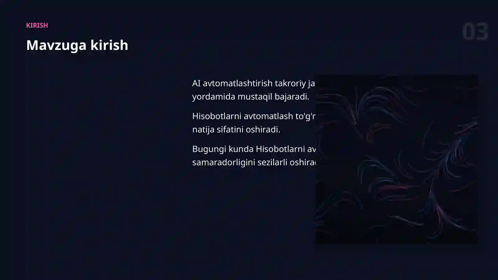 AI AVTOMATLASHTIRISH 3