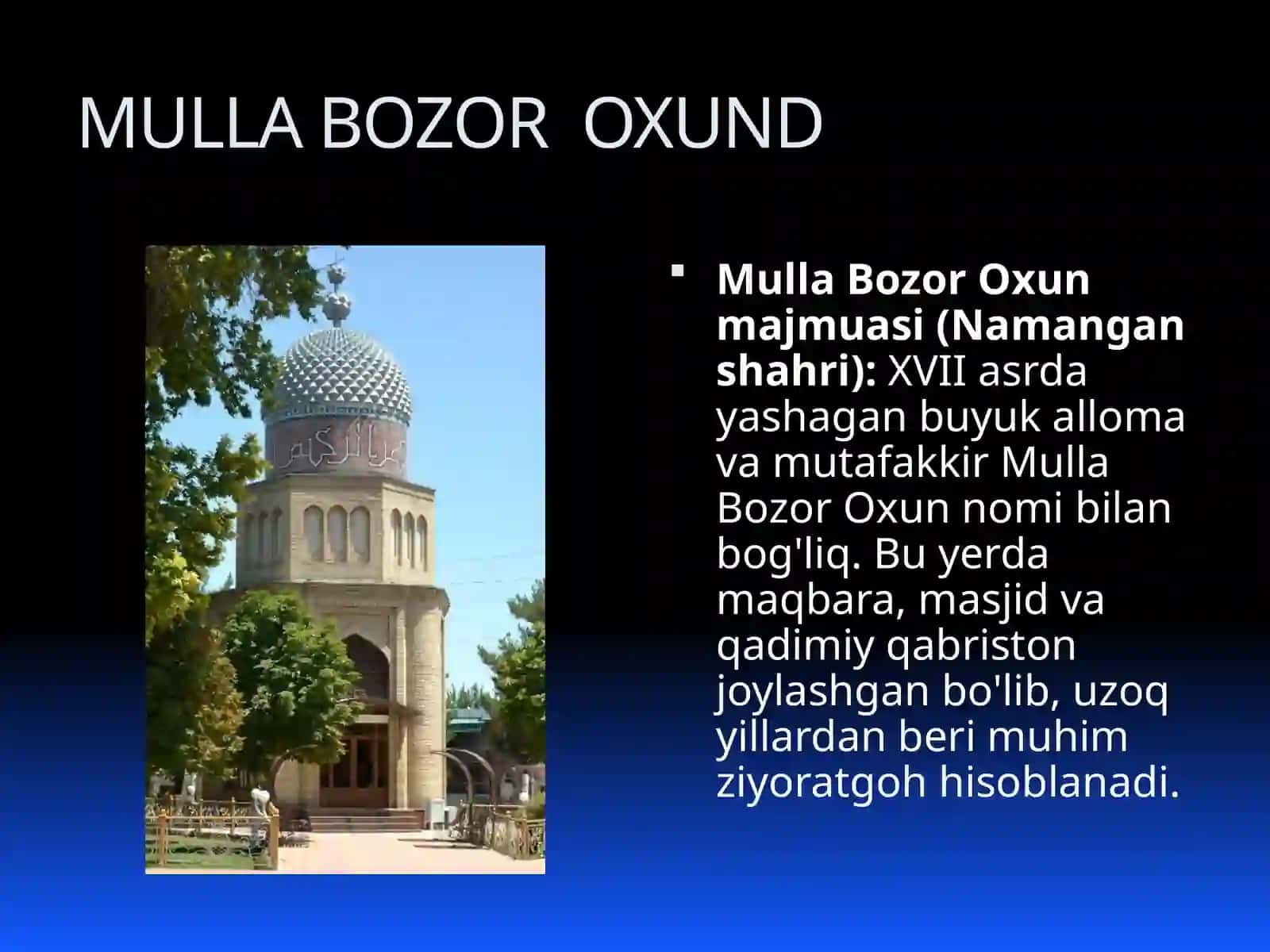 TARIXIY OBIDALAR 3