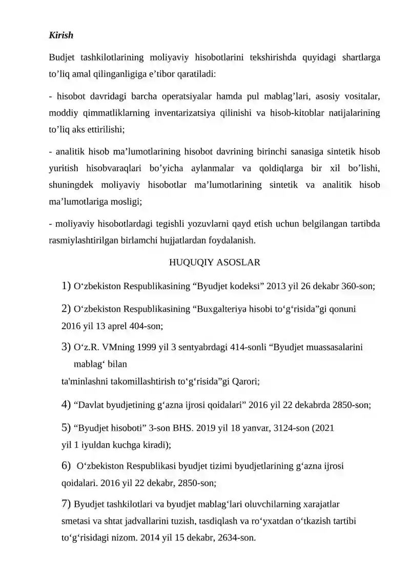 Budjet tashkilotlarida yakuniy moliyaviy natijalar hisobi 3