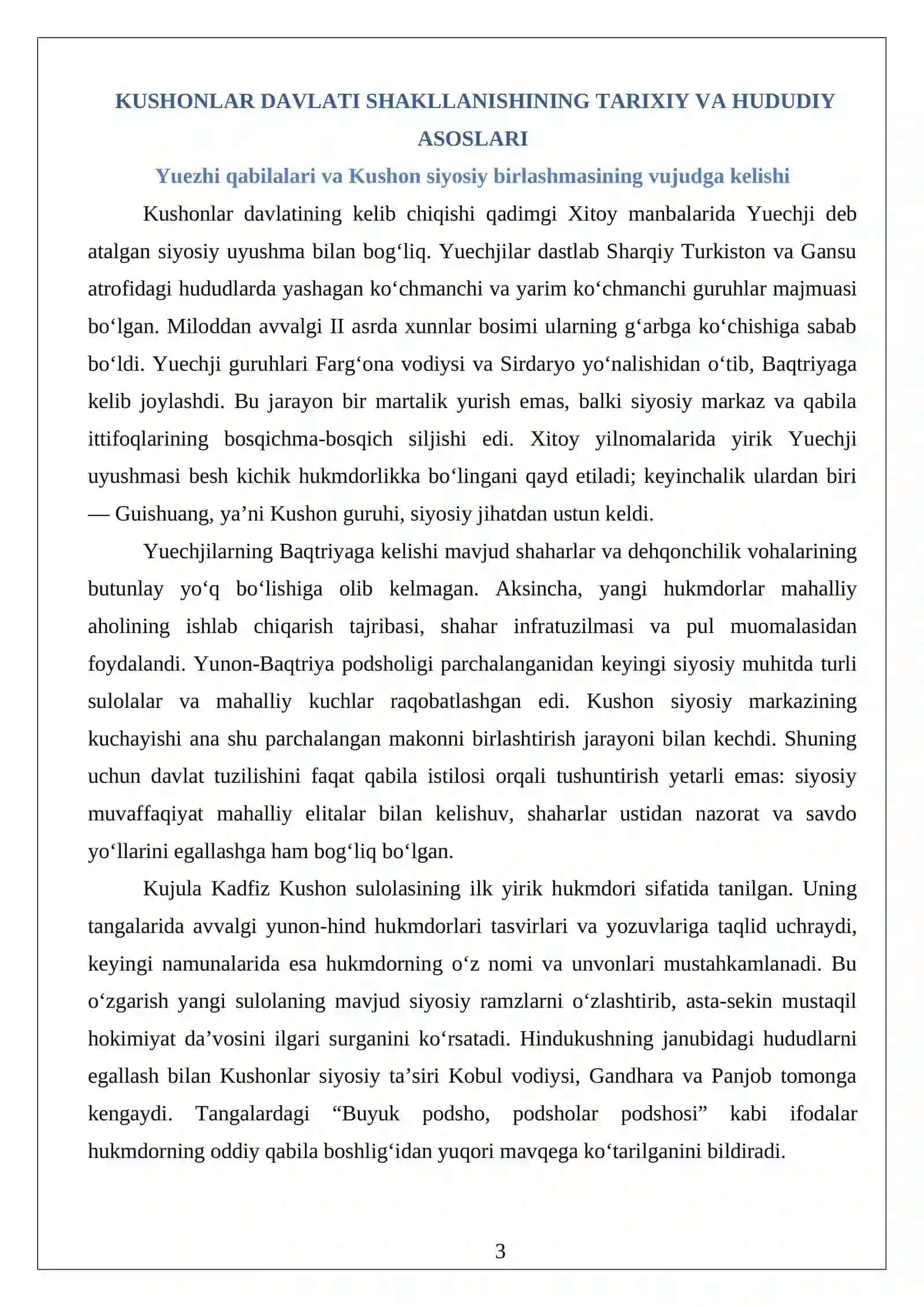 Kushonlar Davlati: Markazlashgan Davlat Boshqaruv va Ma’muriy Tizim 3