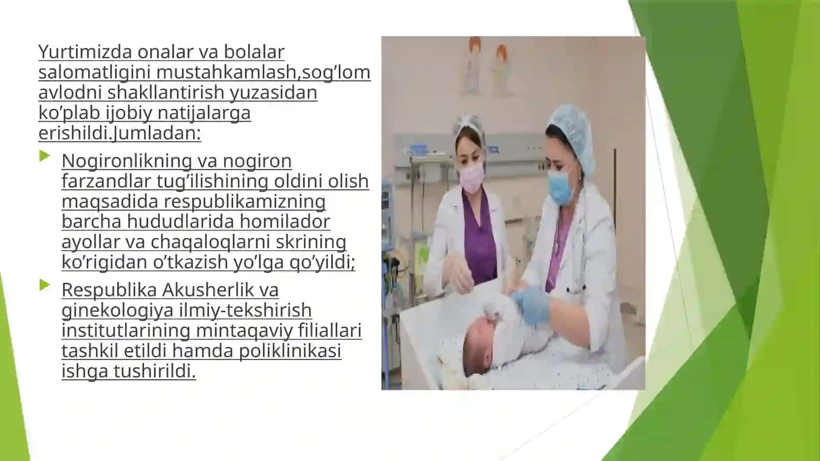 O’zbekistonda bolaning tibbiy yordam  olish huquqini amalga oshirish 3