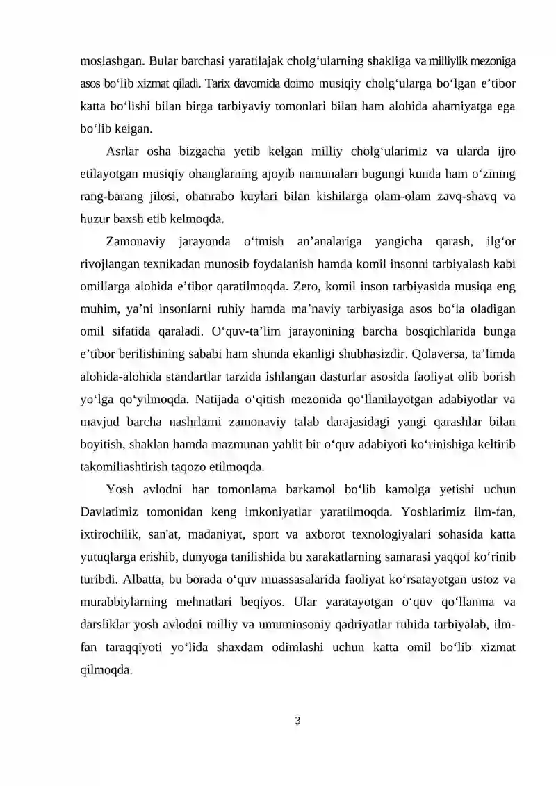 O'zbek milliy cholg'ular 3
