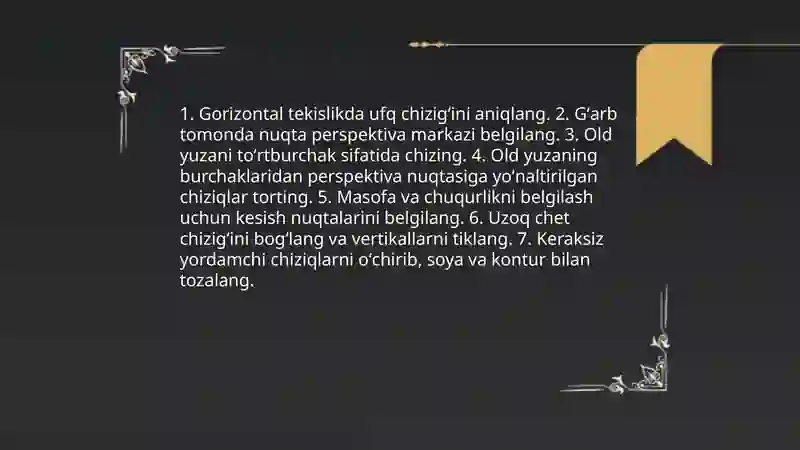 Gorizontal Vertikal va Ona Tekislik 3