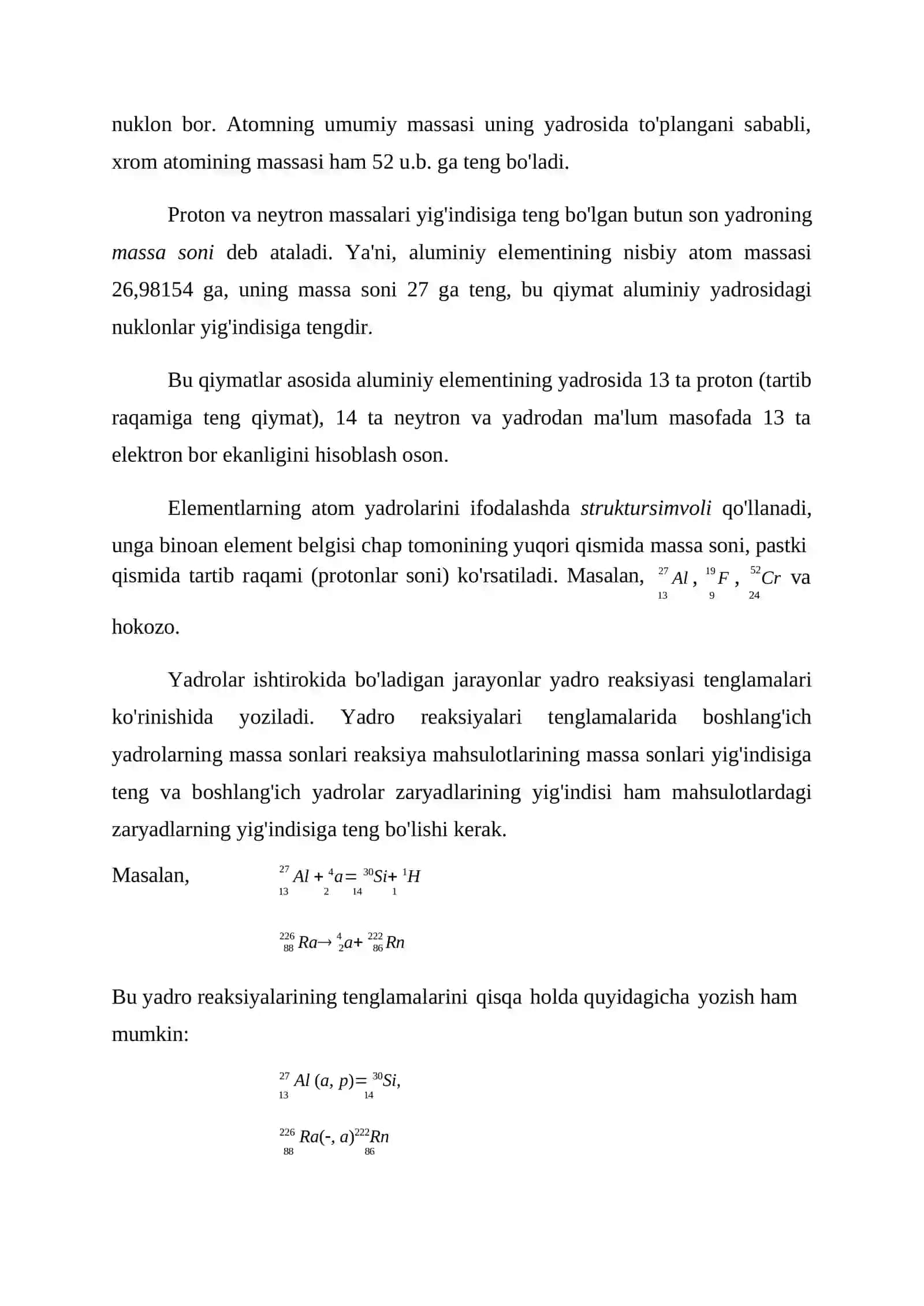 Atomning tuzilishi va tarkibi 3