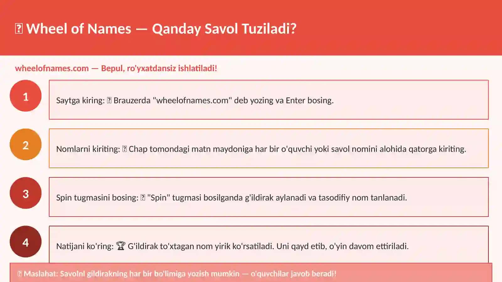 G'ildirak Savol 3
