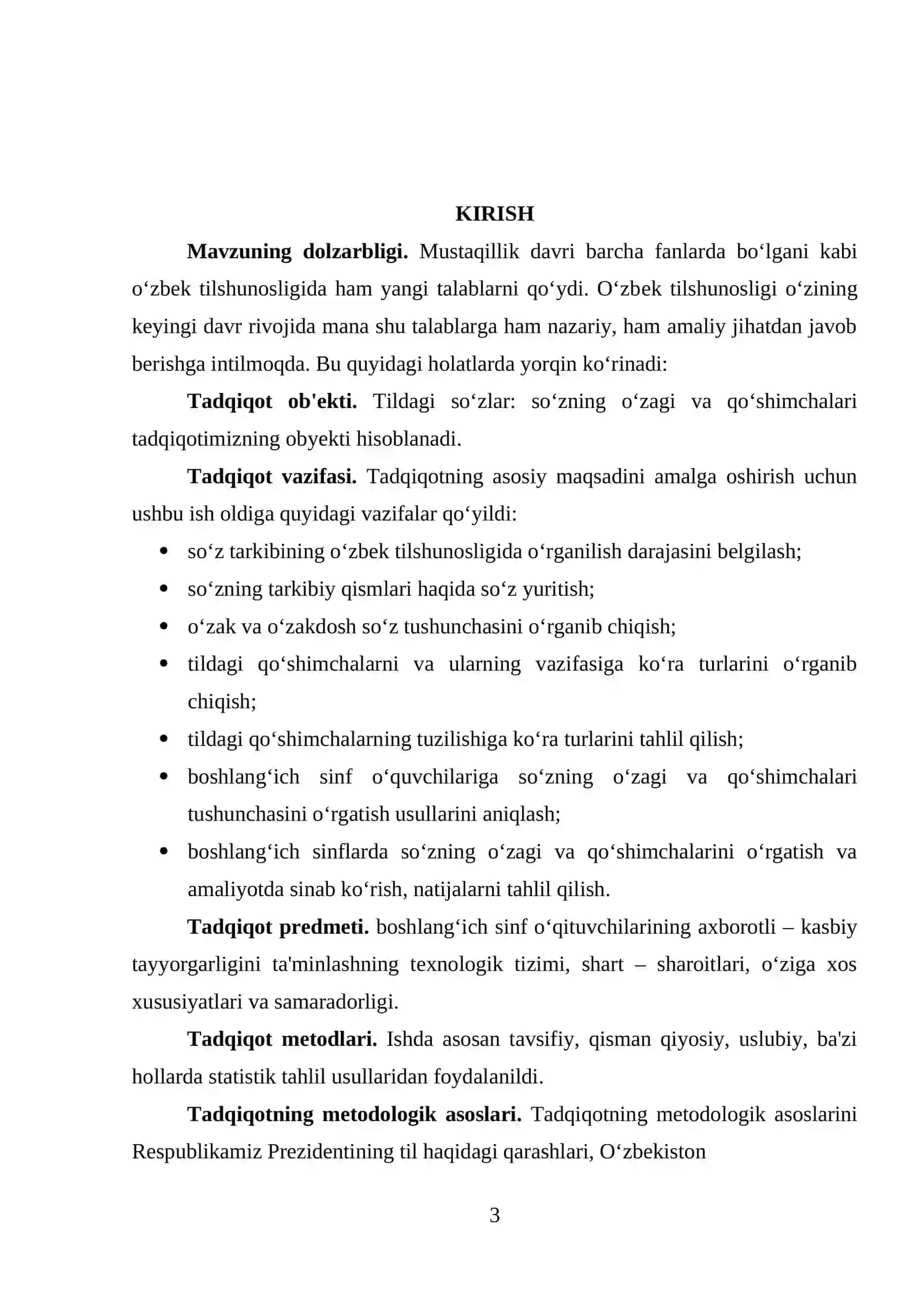 “Morfemaning shakli va ma’no munosabatiga ko‘ra turi tahlili” KURS ISHI 3