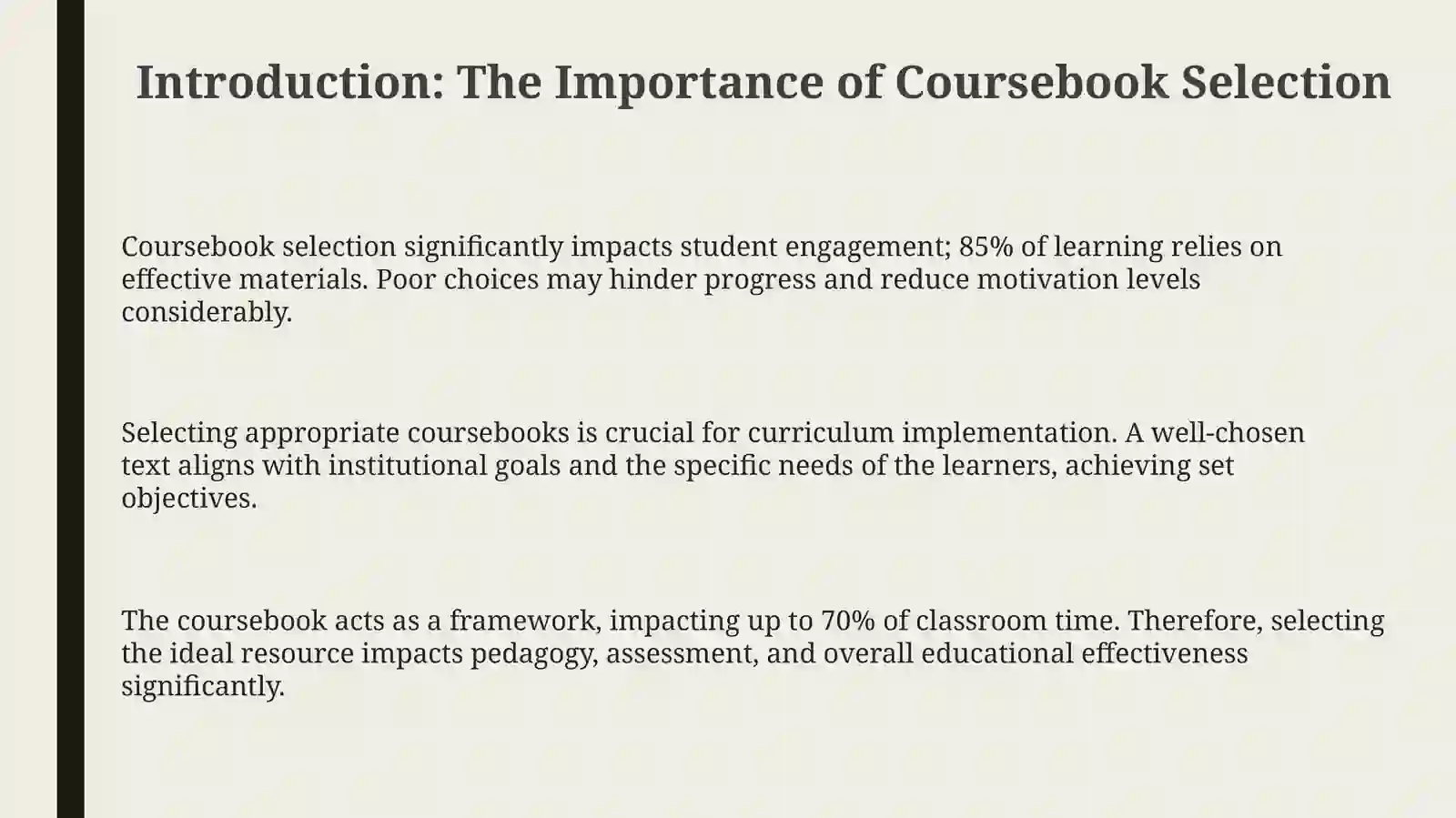 Coursebook Selection and Analysis 3